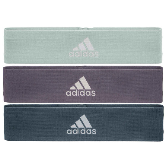 Купити Резинка для фітнеса  Adidas Resistance Band Set (L, M, H) зелений, фіолетовий, темно-синій Уні 70х7,6х0,5 у Києві - фото №1